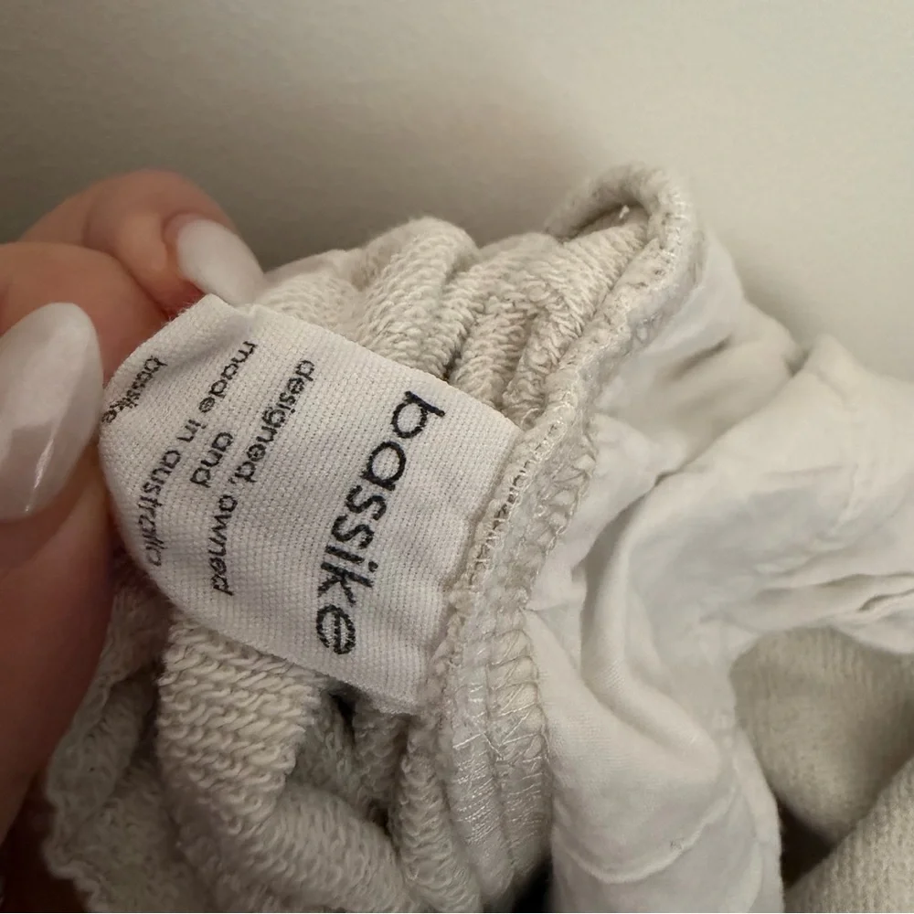 Bassike Marble Print Sweatpants Beige M - Picture 5 of 6
